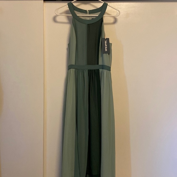 ModCloth Green Halter Dress - Size Medium - Picture 3 of 6